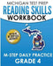 MICHIGAN TEST PREP Reading Skills Workbook M-STEP Daily Practice Grade 4: Preparation for the M-STEP English Language Arts Assessments by Test Master Press Michigan
