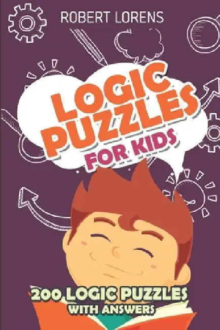 Logic Puzzles For Kids: Pipelink Puzzles - 200 Logic Puzzles with Answers by Robert Lorens