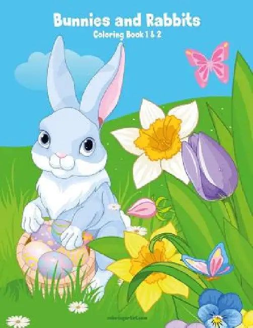 Bunnies and Rabbits Coloring Book 1 & 2 by Nick Snels