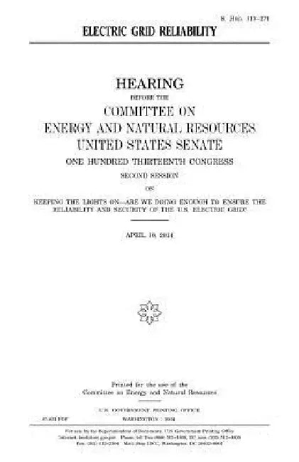 Electric grid reliability by United States Senate
