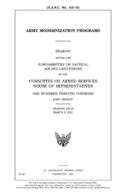 Army modernization programs by United States House of Representatives