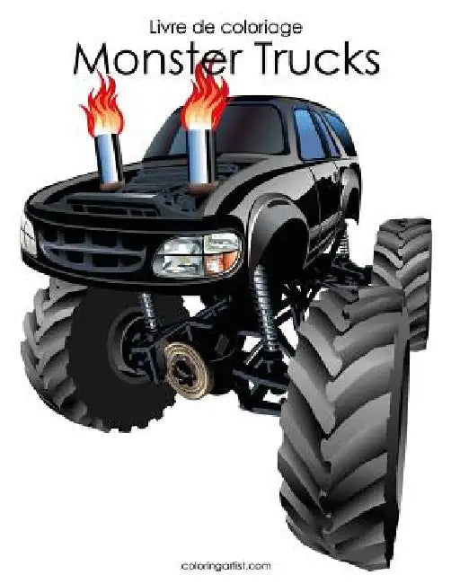 Livre de coloriage Monster Trucks 1 & 2 by Snels, Nick