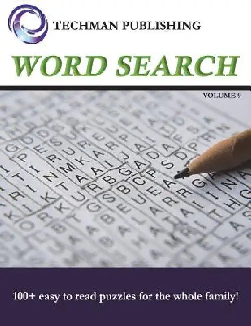 Word Search Volume 9 by Techman Publishing