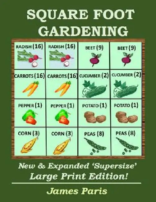 Square Foot Gardening: New And Expanded Supersize Large Print Version by James Paris
