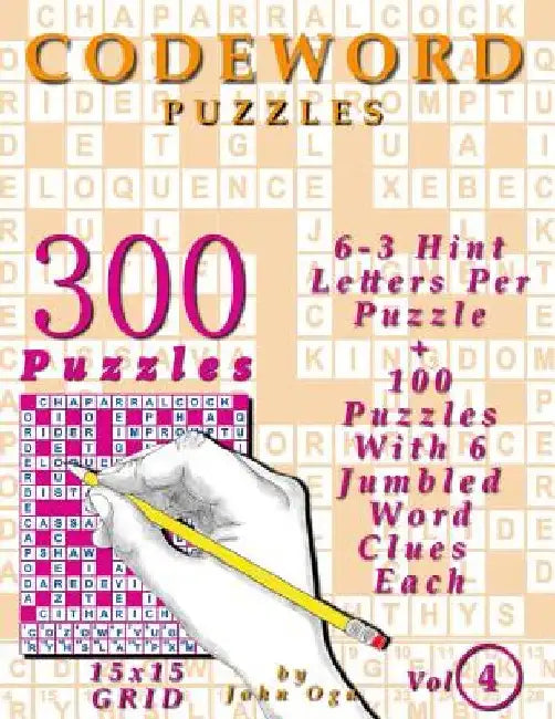 Codeword Puzzles: 300 Puzzles, Volume 4 by John Oga