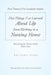 Five Things I've Learned about Life from Working in a Nursing Home: Discovering the Treasures of the Golden Years by Ana Lydia Peeks