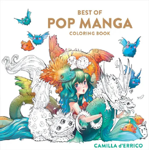 Best of Pop Manga Coloring Book by Camilla D'Errico