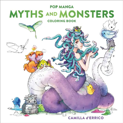 Pop Manga Myths and Monsters Coloring Book by Camilla D'Errico