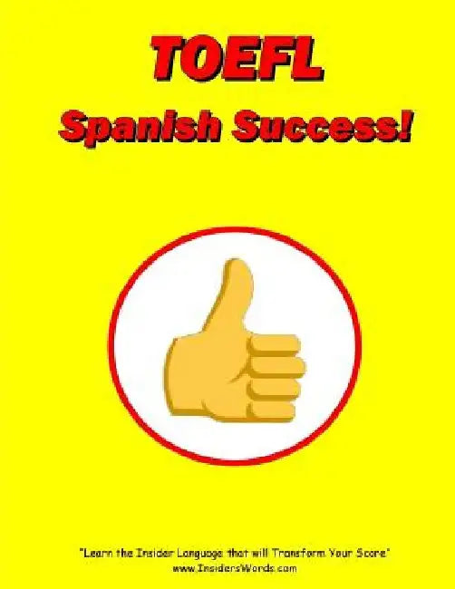 TOEFL Spanish Success! by Lewis Morris