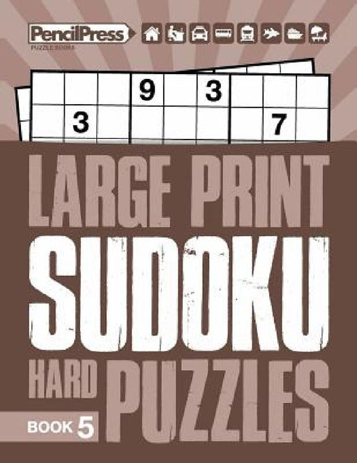 Large Print Hard Puzzles Book 5 by Adults Activity Books
