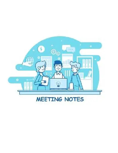 Meeting Notes: For project and task organization Sections include attendees, notes, and action items by Ernest Sullivan