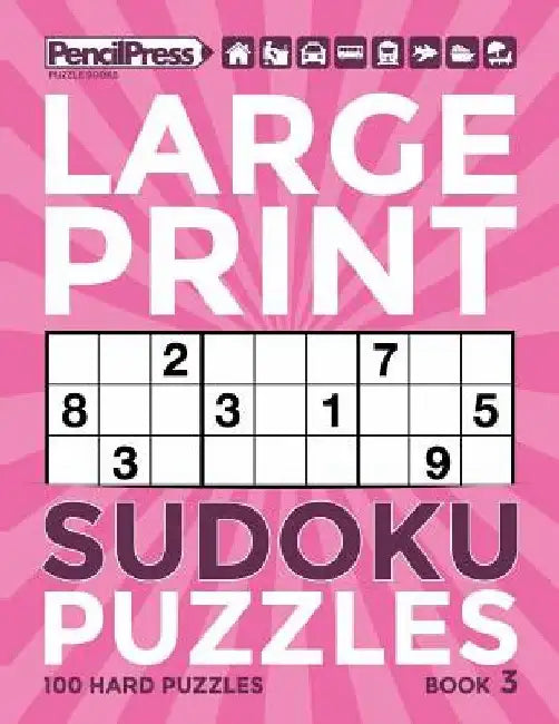 Large Print Sudoku Puzzles Book 3 by Adults Activity Books