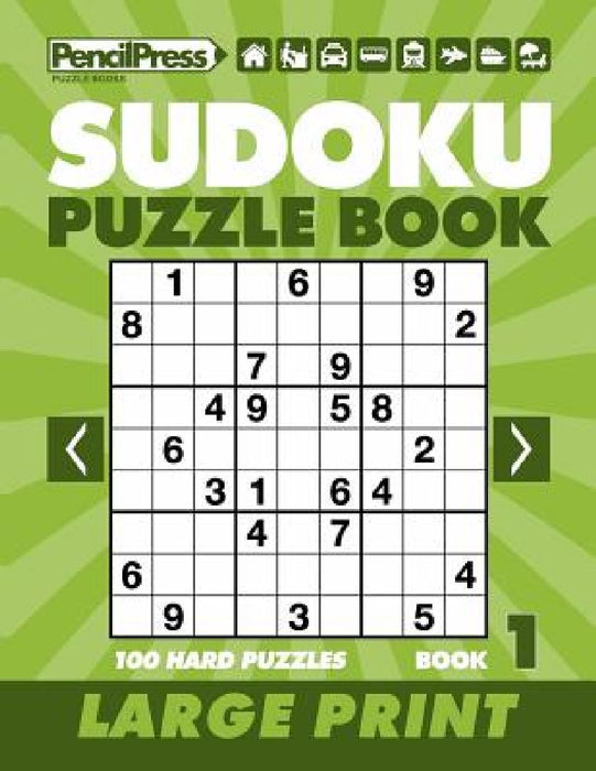 Sudoku Puzzle Book 1 (Large Print) by Adults Activity Books