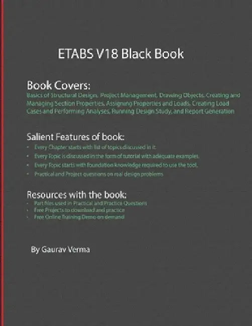 ETABS V18 Black Book by Gaurav Verma
