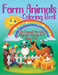 Farm Animals Coloring Book - 26 Connect-the-Dot Objects - Things A-Z, Ages 4-8: Farmer and Farm Animals Illustration Cover - Glossy Finish - 8.5" W x by Smart Books Publishing