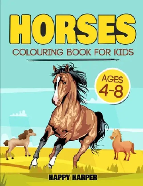 Horses Colouring Book by Harper Hall