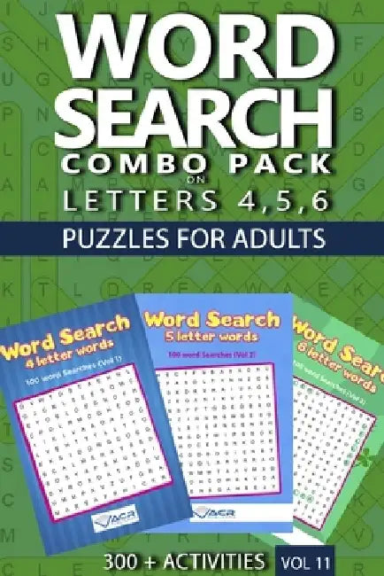 Word Search Combo Pack: Puzzles For Adults, 300+ Activities by Acr Publishing