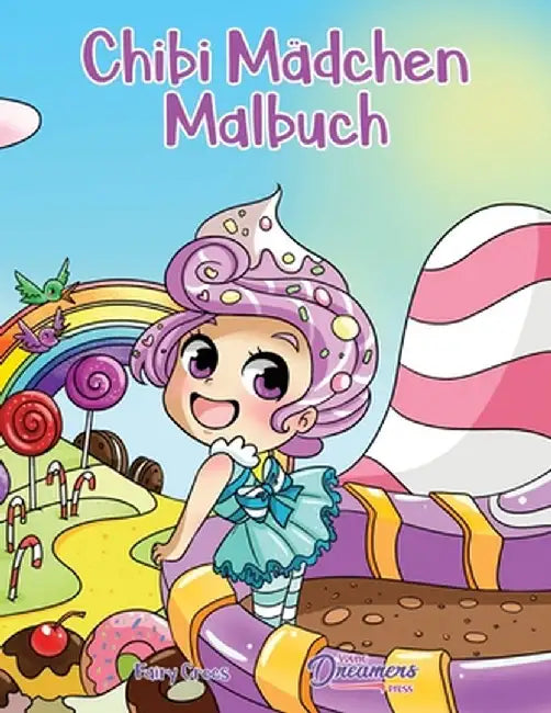 Chibi Mädchen Malbuch: Anime Malbuch für Kinder im Alter von 6-8, 9-12 by Young Dreamers Press