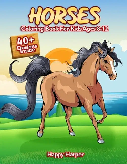 Horses Coloring Book by Harper Hall