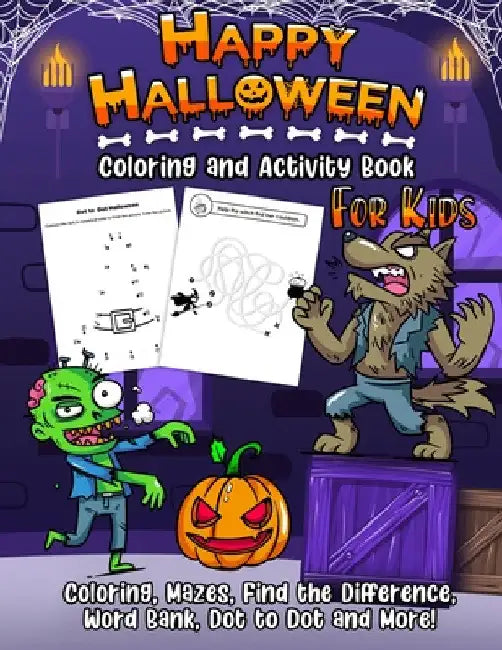 Coloring and Activity Book - Halloween Edition by Harper Hall