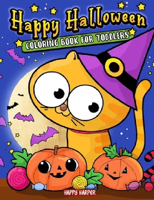 Toddler Halloween Coloring Book by Harper Hall