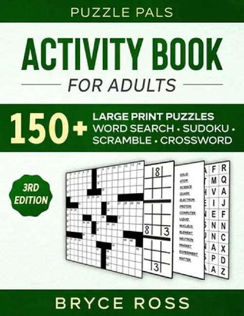 Activity Book for Adults: 150+ Large Print Puzzles by Puzzle Pals
