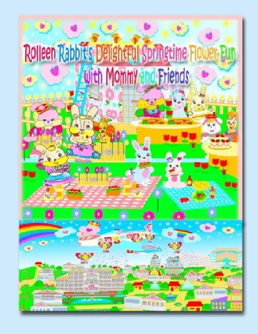 Rolleen Rabbit's Delightful Springtime Flower Fun with Mommy and Friends by R. Kong