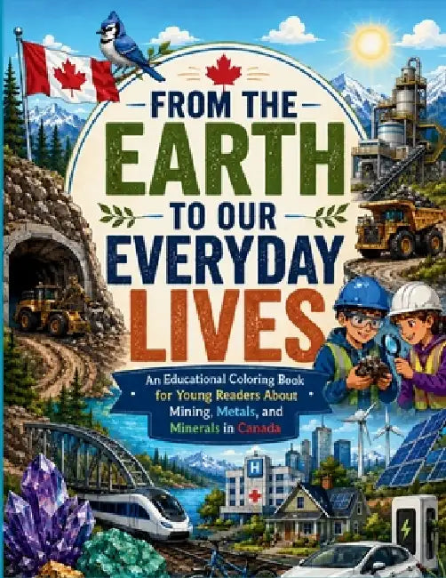 From the Earth to Our Everyday Lives: An Educational Coloring Book for Young Readers About Mining, Metals, and Minerals in Canada by Mauricio Vasquez, Aria Capri Publishing