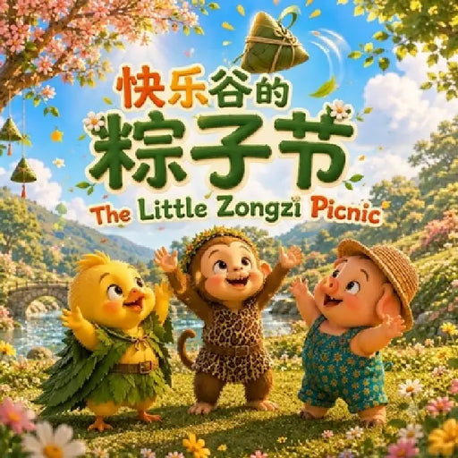 The Little Zongzi Picnic 快乐谷的粽子节: A Bilingual Dragon Boat Festival Story About Friendship and Sharing by Charlotte Chang, Paul Chase