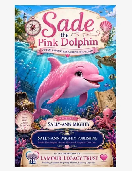 Sade the Pink Dolphin Storybook by Sally-Ann Lamour Mighty