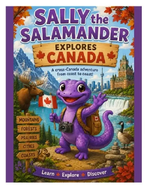 Sally the Salamander Explores Canada Activity Book by Sally-Ann Lamour Mighty