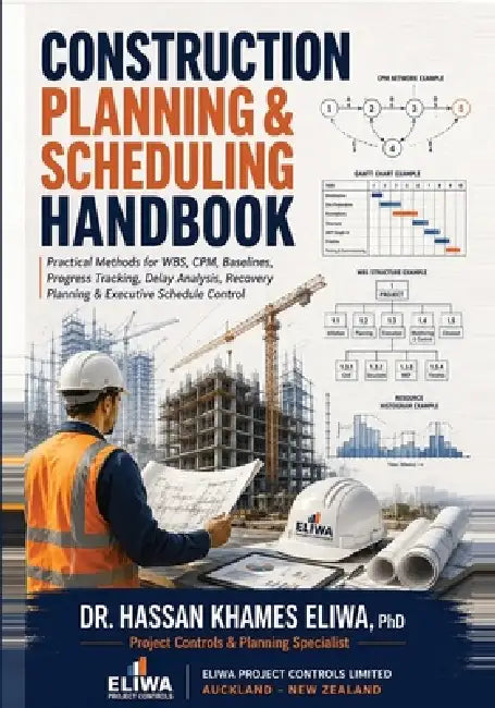 Construction Planning & Scheduling Handbook: Practical Methods for WBS, CPM, Baselines, Progress Tracking, Delay Analysis & Recovery Planning by Hassan Khames Eliwa