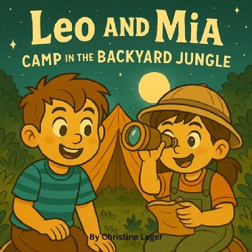 Leo and Mia Camp in the Backyard Jungle by Leger