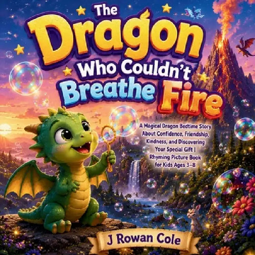 The Dragon Who Couldn't Breathe Fire A Magical Dragon Bedtime Story About Confidence, Friendship, Kindness, and Discovering Your Special Gift Rhyming by J. Rowan Cole