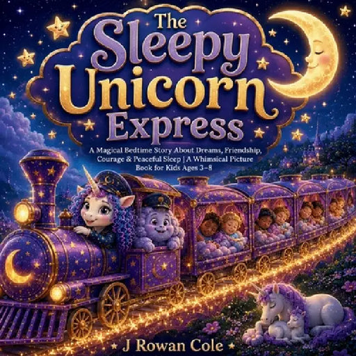 The Sleepy Unicorn Express: A Magical Dinosaur Adventure Bedtime Story for Kids Ages 3-8 A Fun Picture Book About Friendship, Courage, Ancient Mysteri by J. Rowan Cole