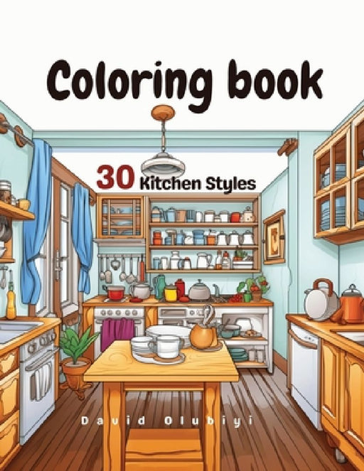 kitchen styles coloring book by David Olubiyi