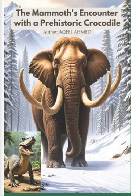 The Mammoth's Encounter with a Prehistoric Crocodile by Aqeel Ahmed