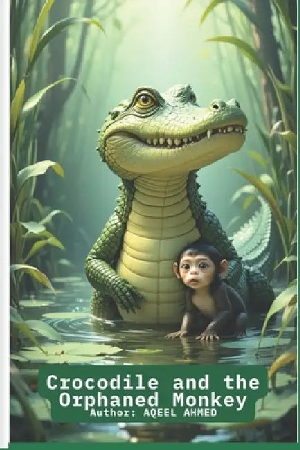 Crocodile and the Orphaned Monkey by Aqeel Ahmed
