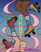 Sk8t Coloring Book: ROLLER SKATE LOVERS Design & Color beautifully illustrated quad skates templates by Kristen Gallacher, 1. Kanvas