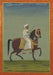 Carnet Blanc, Prince Indien À Cheval, Miniature 18e by Sans Auteur