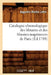 Catalogue Chronologique Des Libraires Et Des Libraires-Imprimeurs de Paris (Éd.1789) by Augustin-Martin Lottin
