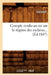 Compte Rendu Au Roi Sur Le Régime Des Esclaves (Éd.1847) by Collectif