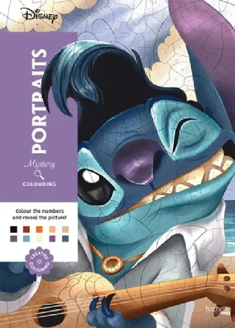 Mystery Colouring - Portraits: Reveal iconic Disney characters with colour by number by Christophe-Alexis Perez