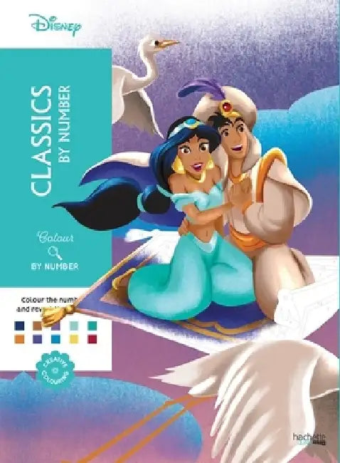 Mystery Colouring - Classics by Number: Reveal iconic Disney characters with colour by number by Aurelia Bertrand
