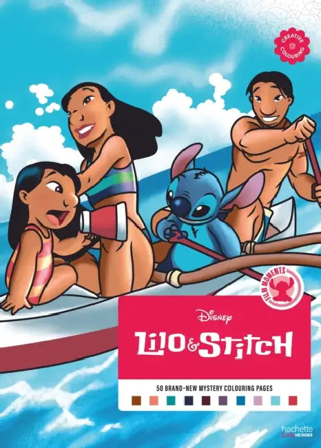 Mystery Colouring - Film Moments Lilo & Stitch: Reveal iconic Disney characters with colour by number by Aurelia Bertrand