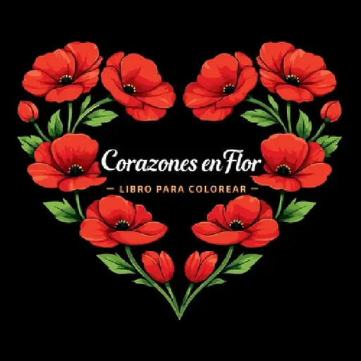 Corazones en Flor - Libro para Colorear by Johana Iahn
