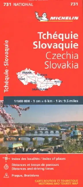 Michelin Czech & Slovak Republic Map 731 by Michelin