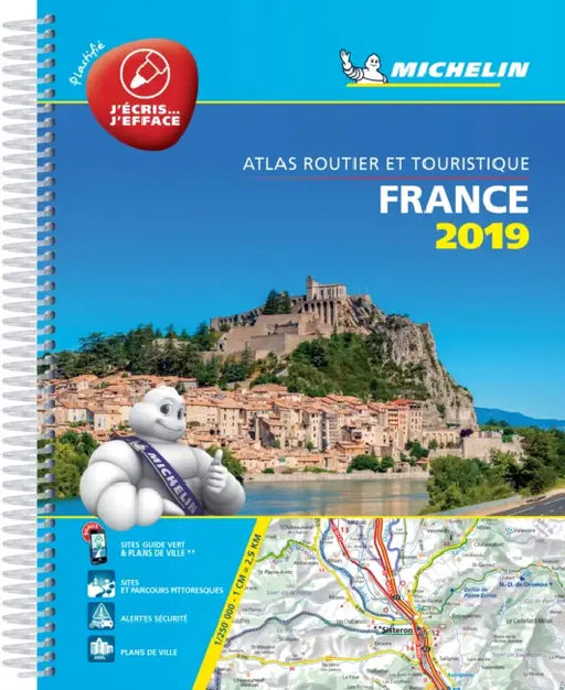 France 2019 -Tourist & Motoring Atlas A4 Laminated Spiral: Tourist & Motoring Atlas A4 spiral