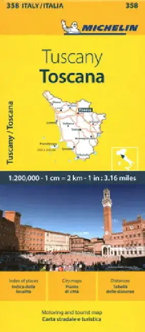 Michelin Map Italy: Toscana 358 by Michelin