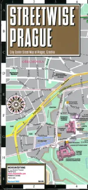 Streetwise Prague Map - Laminated City Center Street Map of Prague, Czech-Republic by Michelin